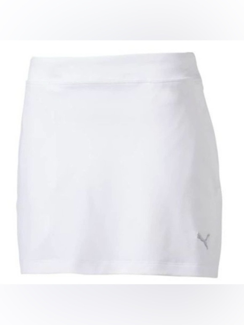 PUMA White Solid Golf Athletic Skirt UPF 50+ Teens 11-12 years L Regular Short